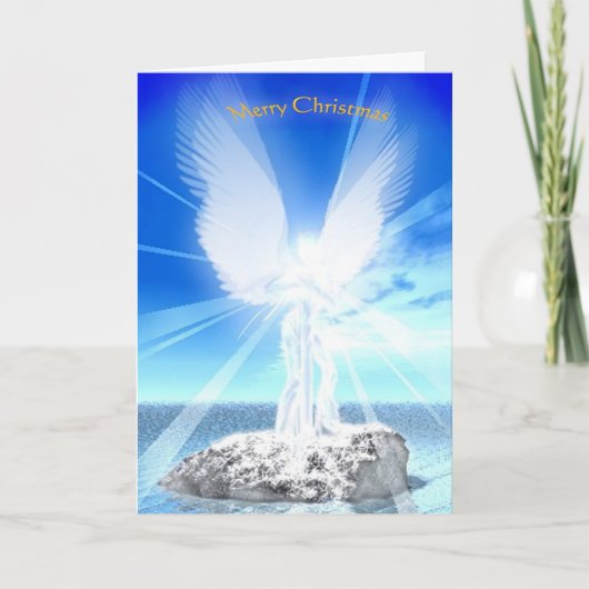 Weihnachtsgel Feiertagskarte (Vorderseite)