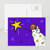 Weihnachtsgel Feiertagspostkarte (Vorne/Hinten)