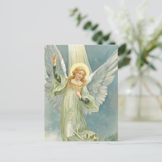 Weihnachtsgel Feiertagspostkarte (Stehend Vorderseite)