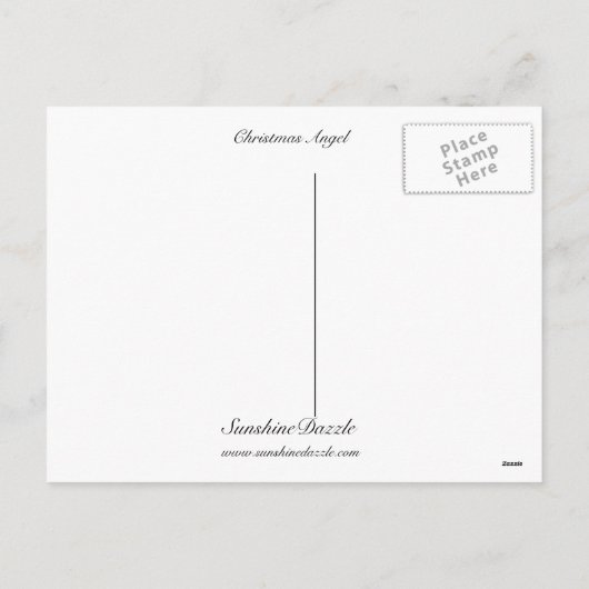 Weihnachtsgel Feiertagspostkarte (Rückseite)