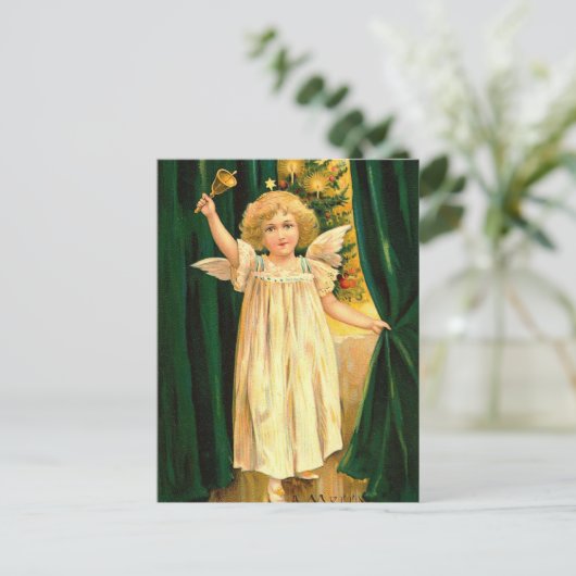 Weihnachtsgel Feiertagspostkarte (Stehend Vorderseite)