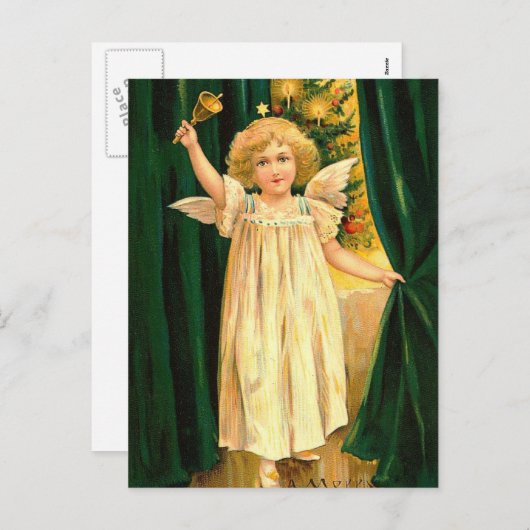 Weihnachtsgel Feiertagspostkarte (Vorne/Hinten)