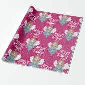 Weihnachtsgel Geschenkpapier (Ungerollt)