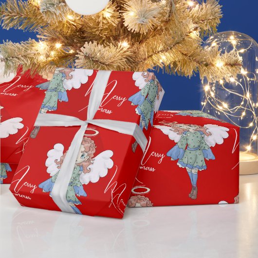 Weihnachtsgel Geschenkpapier (Feiertage)