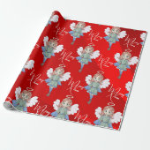 Weihnachtsgel Geschenkpapier (Ungerollt)