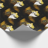 Weihnachtsgel Geschenkpapier (Ecke)