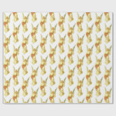 Weihnachtsgel Geschenkpapier (Flach)