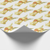 Weihnachtsgel Geschenkpapier (Ecke)