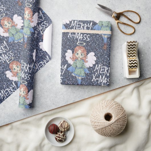Weihnachtsgel Geschenkpapier (Kunsthandwerk)