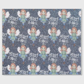 Weihnachtsgel Geschenkpapier (Flach)