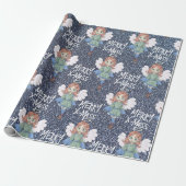 Weihnachtsgel Geschenkpapier (Ungerollt)