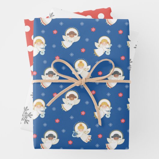 Weihnachtsgel Geschenkpapier Set (Beispiel)