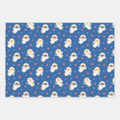 Weihnachtsgel Geschenkpapier Set (Vorderseite)