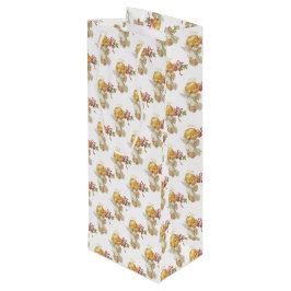 Weihnachtsgel Geschenktüte Für Weinflaschen