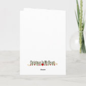 Weihnachtsgel | Gruß-/Weihnachtskarten Feiertagskarte (Rückseite)