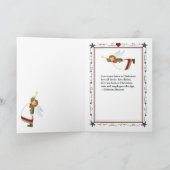 Weihnachtsgel | Gruß-/Weihnachtskarten Feiertagskarte (Innenseite)