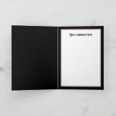 Weihnachtsgel im Schnee Feiertagskarte (Innenseite)