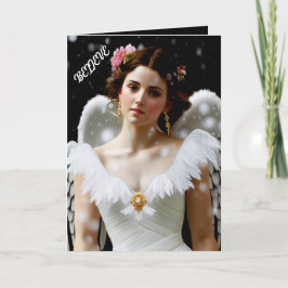 Weihnachtsgel im Schnee Feiertagskarte