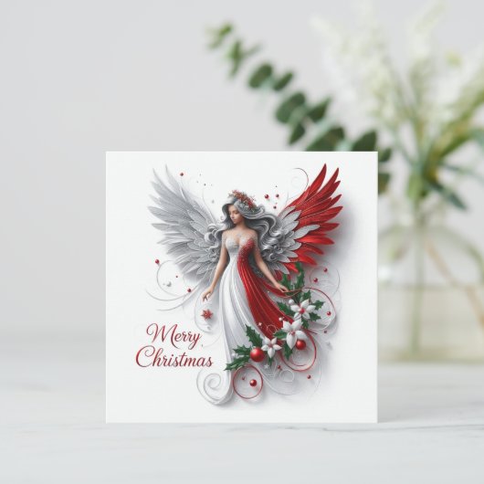 Weihnachtsgel Karte (Stehend Vorderseite)