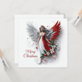 Weihnachtsgel Karte (Vorderseite/Rückseite Beispiel)