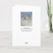 Weihnachtsgel Karte (Rückseite)