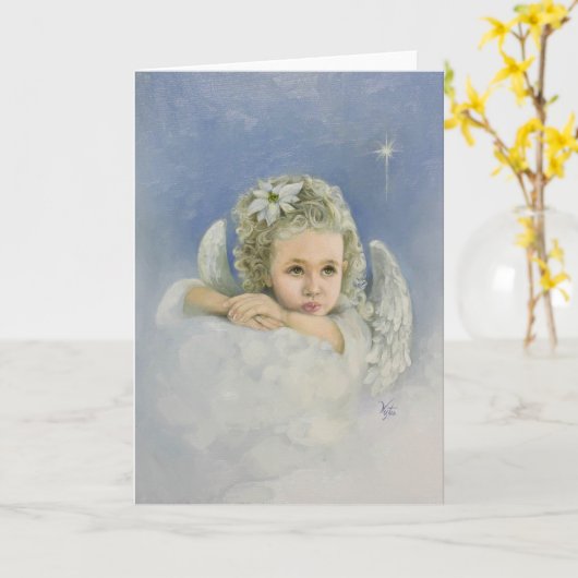 Weihnachtsgel Karte (Gelbe Blume)