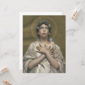 Weihnachtsgel Karte (Vorderseite/Rückseite Beispiel)