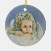 Weihnachtsgel Keramik Ornament (Vorne)
