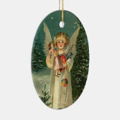 Weihnachtsgel Keramik Ornament (Rechts)