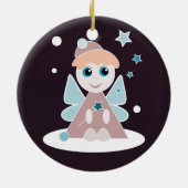 Weihnachtsgel Keramikornament (Hinten)