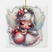 Weihnachtsgel Keramikornament (Rückseite)