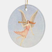 Weihnachtsgel Keramikornament (Links)