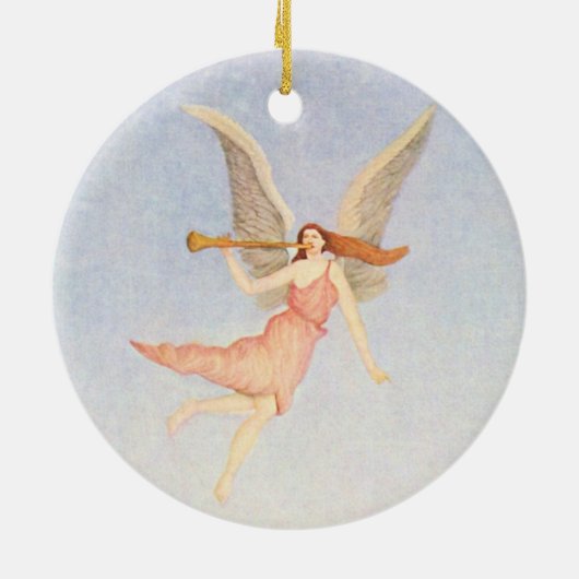 Weihnachtsgel Keramikornament (Hinten)