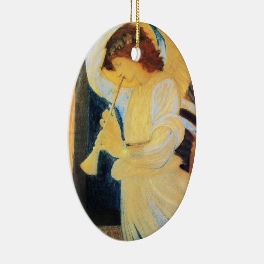 Weihnachtsgel Keramikornament (Rechts)