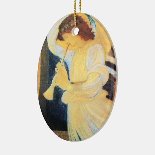 Weihnachtsgel Keramikornament (Links)