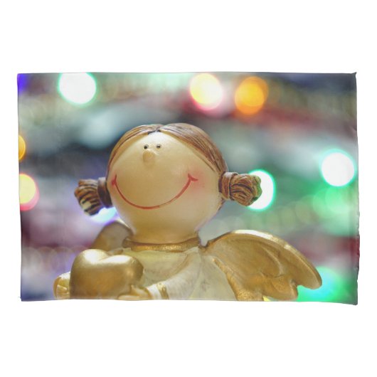 Weihnachtsgel Kissenbezug (Vorderseite)