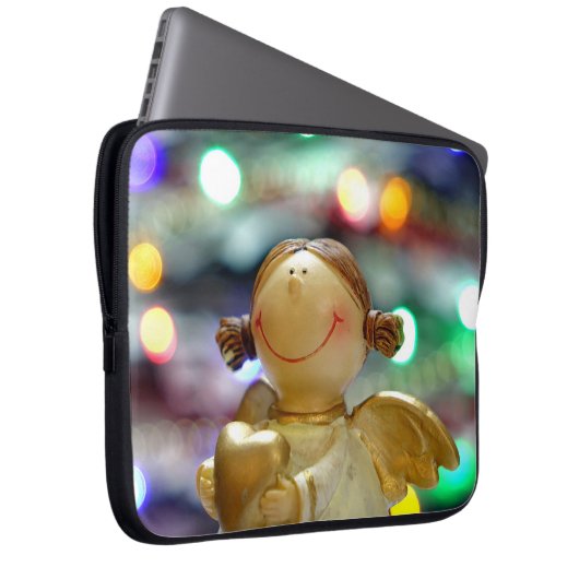 Weihnachtsgel Laptopschutzhülle (Vorne Rechts)