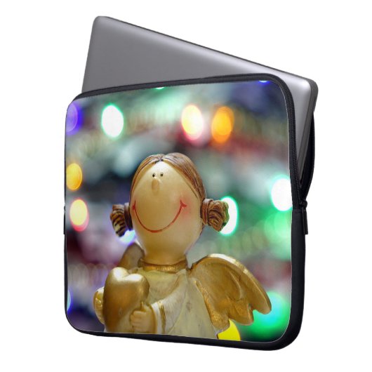 Weihnachtsgel Laptopschutzhülle (Vorderseite Links)