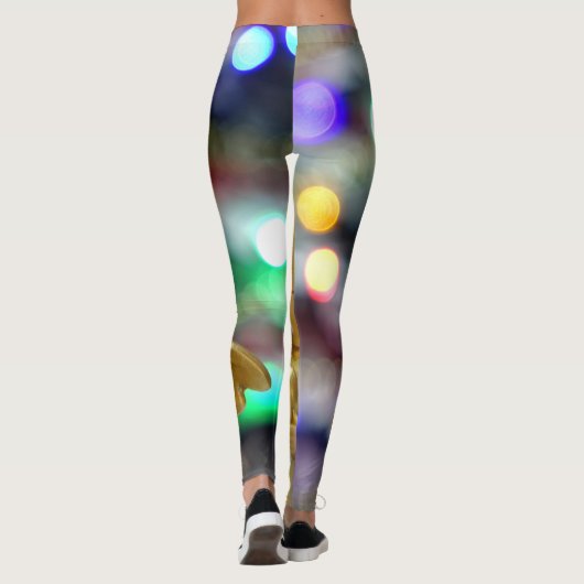 Weihnachtsgel Leggings (Rückseite)