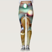 Weihnachtsgel Leggings (Vorderseite)