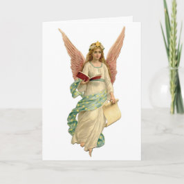 Weihnachtsgel mit Buch Feiertagskarte