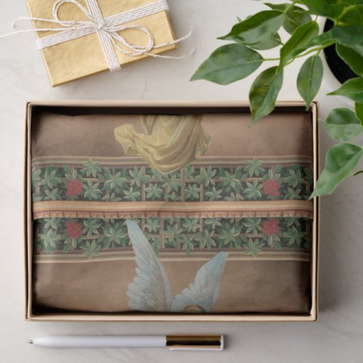 Weihnachtsgel mit einem Baumzwirn Seidenpapier (Geschenk)