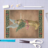 Weihnachtsgel mit einem Baumzwirn Seidenpapier (Handwerk)