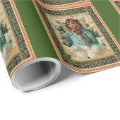 Weihnachtsgel mit Geige Geschenkpapier (Rolleneckpunkt)