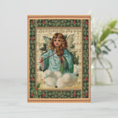 Weihnachtsgel mit Geige Karte (Stehend Vorderseite)