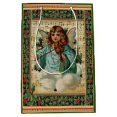 Weihnachtsgel mit Geige Mittlere Geschenktüte (Vorderseite)