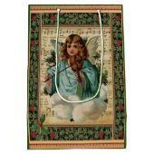 Weihnachtsgel mit Geige Mittlere Geschenktüte (Rückseite)