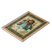 Weihnachtsgel mit Geige Notizblock (Linke Seite)