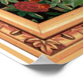 Weihnachtsgel mit Geige Poster (Ecke)