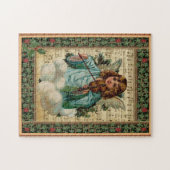 Weihnachtsgel mit Geige Puzzle (Horizontal)